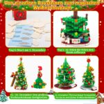 CHILDGO Weihnachtsbaum Adventskalender – 888 Bausteine mit LED für 24 Tage Countdown – Bild 4