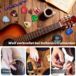 iZoeL Adventskalender 2026 Gitarrenplektren – 24er Set mit Zubehör für Gitarre & Bass – Bild 4