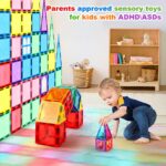 Mauikay Magnetische Bausteine 100 Teile – STEM Lernspielzeug für Kinder ab 3 Jahren – Bild 3
