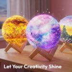 Klever Kits Mond-Lampen Malset – DIY Nachtlicht zum Selbstgestalten für Kinder ab 6 Jahren – Bild 3