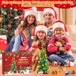 CHILDGO Weihnachtsbaum Adventskalender – 888 Bausteine mit LED für 24 Tage Countdown – Bild 7