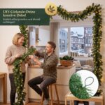 SALCAR Weihnachtsgirlande 5 m mit 200 LED – Warmweiss Tannengirlande für Tür & Kamin – Bild 4