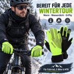 HIKENTURE Winterhandschuhe mit 3M Thinsulate – Wasserdicht & Touchscreen für Fahrrad – Bild 8