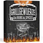 BOXILAND® BBQ Adventskalender 2026 – 24 Bio-Grillgewürze & Rubs für Grillfans