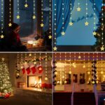 Quntis LED Sternenvorhang 74er mit Timer – IP65 Weihnachtsdeko für Innen & Aussen – Bild 5