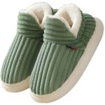 Misolin Hausschuhe Damen Winter mit Memory-Schaum – Warme Pantoffeln mit rutschfester Sohle