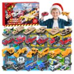 Tymokcall Adventskalender Auto 2026 – 24 Spielzeugautos aus Aluminiumlegierung für Kinder ab 3 Jahren