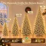 SALCAR 2m Christbaumbeleuchtung mit 280 LEDs – Warmweiss Überwurf für 150-240cm Tannenbaum – Bild 6