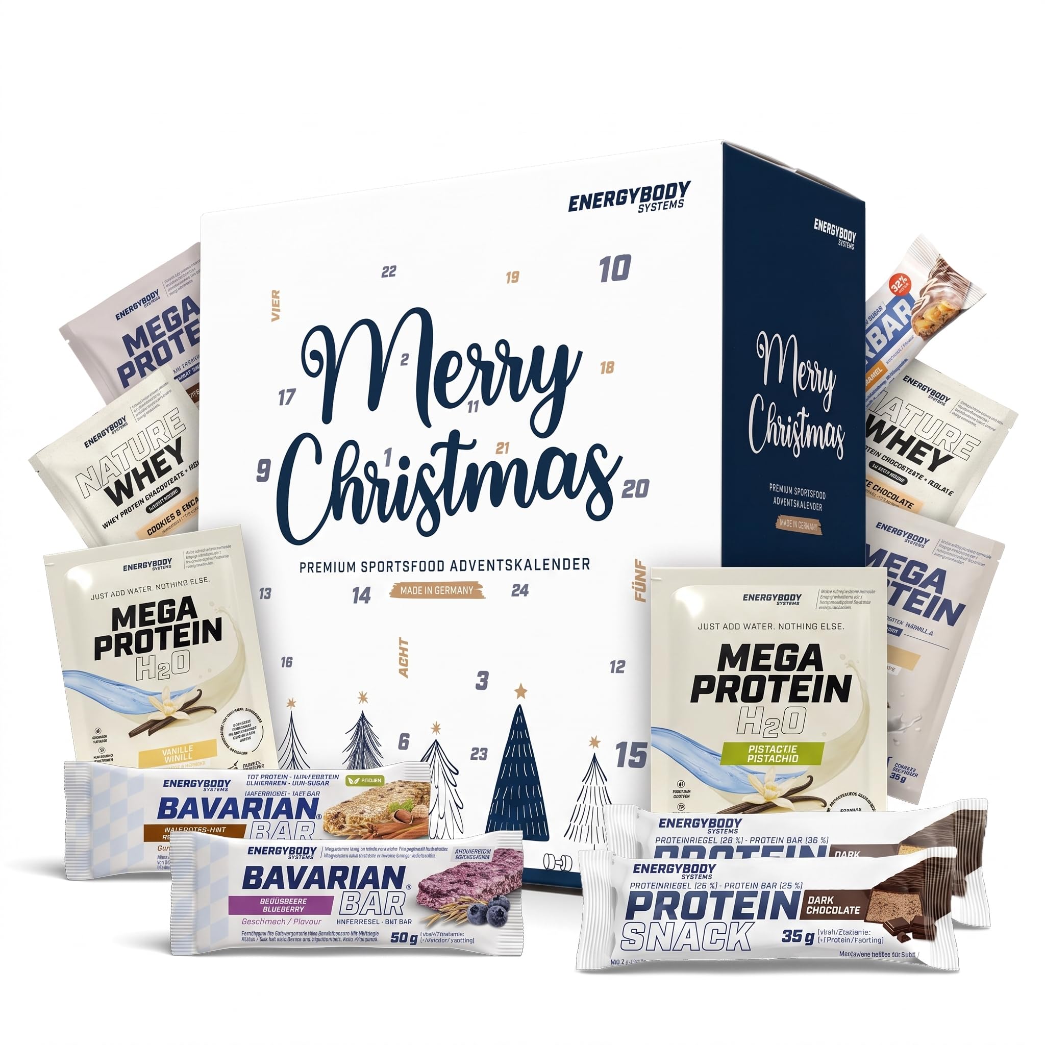 Energybody Fitness Adventskalender 2026 – 24 Protein & Fitness Supplements für Sportler