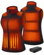 TODWARM Fleece Heizweste Damen – 15 Heizzonen, 16000mAh, 10h Akkulaufzeit