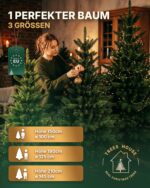 TreesHouse Weihnachtsbaum Nordmanntanne 180cm – Künstlicher Tannenbaum mit FSC-Holzständer – Bild 7