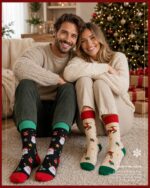Sporzin Adventskalender 2026 – 12 Paar Weihnachtssocken aus 85% Baumwolle für Damen & Herren – Bild 4