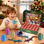 LOCYFENS Adventskalender 2026 – 24 Dracheneier mit beweglichen Drachen-Figuren für Kinder ab 3+ – Bild 4