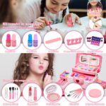 EVACOK Kinderschminke Set 57-teilig – Waschbares Schminkkoffer Mädchen ab 4 Jahren – Bild 5
