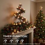 cimetech 24er LED Teelichter mit Timer & Fernbedienung – flammenlose Kerzen für sichere Dekoration – Bild 5