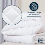 Blumtal 4-Jahreszeiten Bettdecke 135x200 cm – Kombidecke mit Druckknöpfen, OEKO-TEX – Bild 7