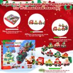 Facairzd Adventskalender 2026 Holz Eisenbahn mit Magneten – 24 Tage Weihnachtsspass für Kinder ab 3 Jahren – Bild 4