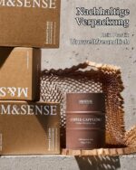 M&SENSE Cappuccino Duftkerze 320g – 70 Stunden Brenndauer aus Sojawachs – Bild 7