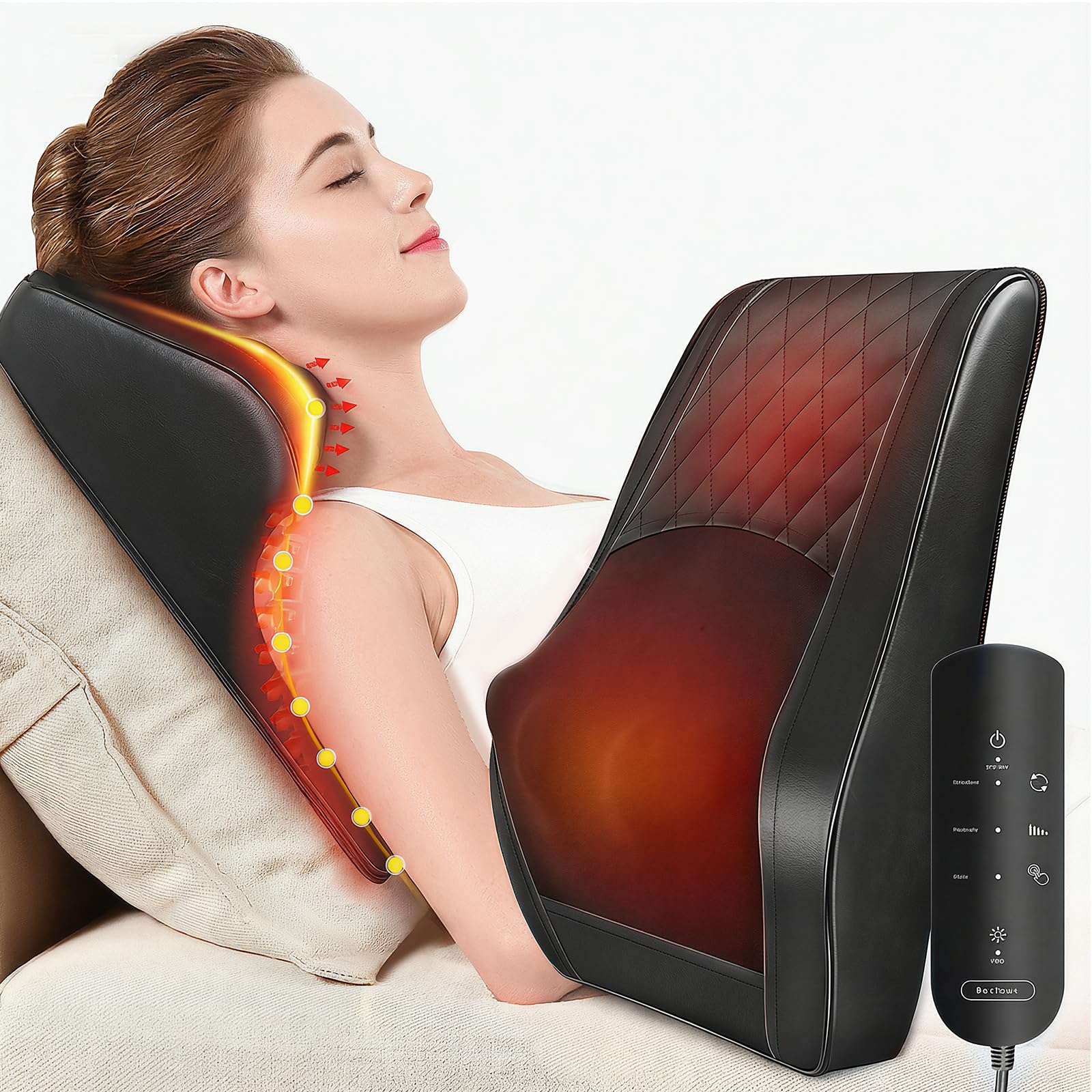 81C1yZxr0kL._SY1600_.jpg Boriwat Shiatsu Nackenmassagegerät mit Wärme – 3D-Tiefenmassage für Nacken & Rücken – Bild 1