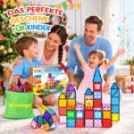 Wootoyz 120er Magnetbausteine-Set – Kreatives 3D-Bauspielzeug für Kinder ab 3 Jahren – Bild 2