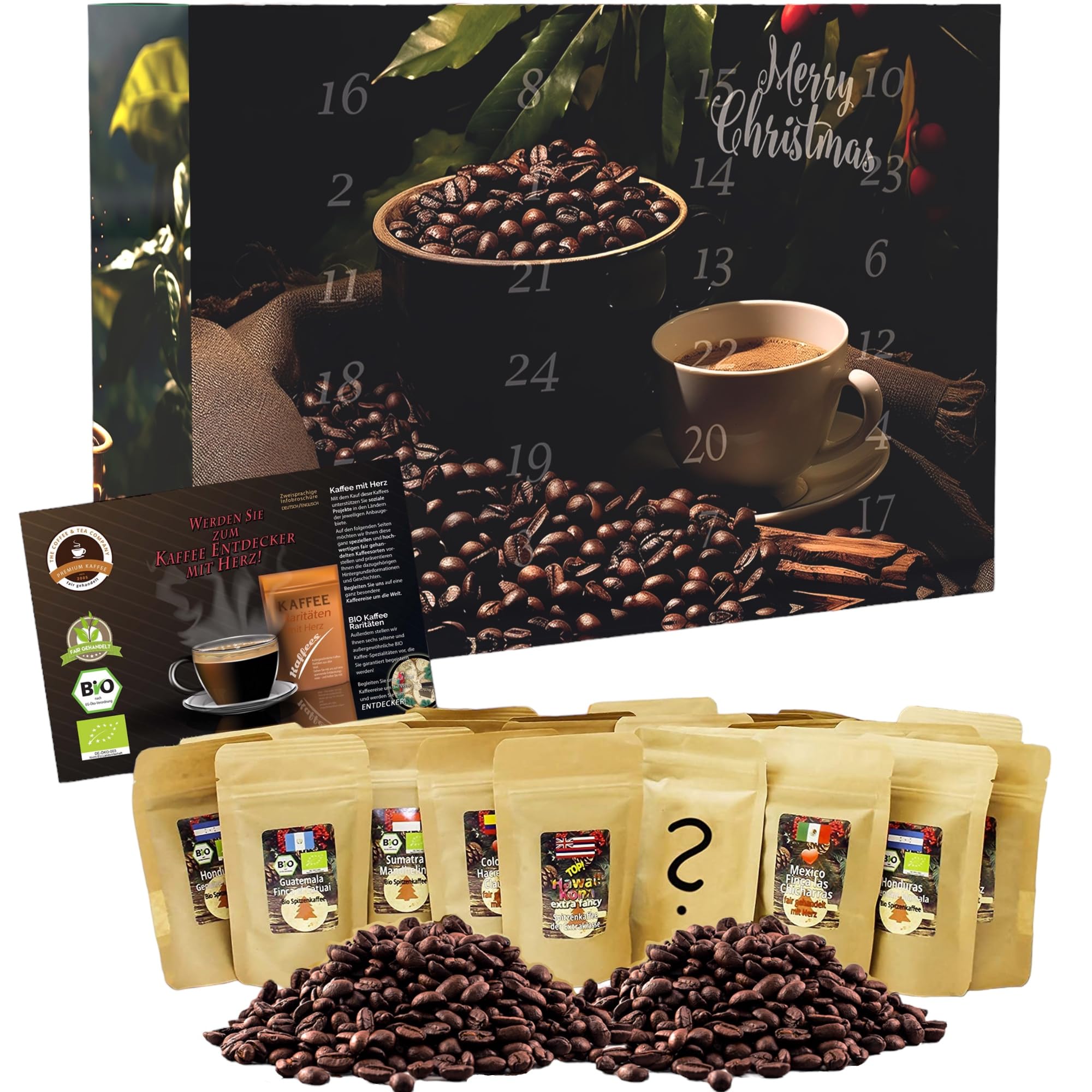 81C4qXkWVBL._SY2000_.jpg C&T Bio & Fairtrade Kaffee Adventskalender 2026 – 480g Spezialitäten aus aller Welt – Bild 1
