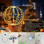 Yowin 30cm Weihnachtsleuchtkugel 200 LED mit Timer & 8 Modi – Wasserdichte Außendeko im 2er-Set – Bild 2