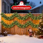 Rintea Weihnachtsgirlande 270 cm mit 50 LED-Lichtern – Künstliche Tannengirlande für Innen & Außen – Bild 6