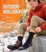 Ruixue Merino Wandersocken 3er-Pack – Thermosocken für Herren, Damen & Kinder – Bild 5