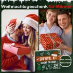 Lustkindheit Adventskalender 2026 für Männer – 31-tlg. Survival Kit mit Outdoor-Tools – Bild 7