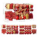 SHareconn Weihnachtskugeln Set 106 STK in 24 Farben – Bruchsichere Christbaumschmuck Dekoration – Bild 5
