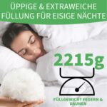 Welldora Komfort Winterbettdecke 155x220 – Premium Federn & Daunen für erholsamen Schlaf – Bild 2