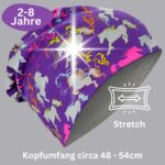 HECKBO 360° Reflektor Kinder Mütze & Loop Schal Set – Pferde Design für 2–8 Jahre – Bild 3