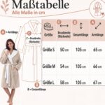 CalmyLIFE Damen Bademantel mit Wendefunktion – Flauschiger Morgenmantel OEKO-TEX zertifiziert – Bild 5
