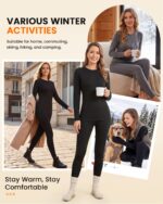 SIMIYA Damen Thermounterwäsche Set mit Innenfleece – Ultraleicht & Warm für Winter – Bild 6