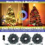 Bowfar Lichterkette 20m 200LED Warmweiss & Bunt – 11 Modi mit Fernbedienung & Timer – Bild 5