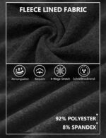 TACVASEN Herren Fleece Pullover mit Half-Zip – Atmungsaktives Lauf-Langarmshirt – Bild 4