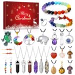 Echehi Schmuck Adventskalender 2026 – 24 Edelstein Schmuckstücke für Frauen & Mädchen