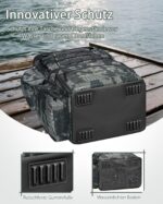 MATEIN Angelrucksack mit 4 Köderboxen & Rutenhalter – Wasserdicht für professionelle Angler – Bild 6