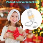 FUYAOSC 2-in-1 Galaxy Projektor mit 360° Rotation – Sternenhimmel Nachtlicht für Schlafzimmer – Bild 9