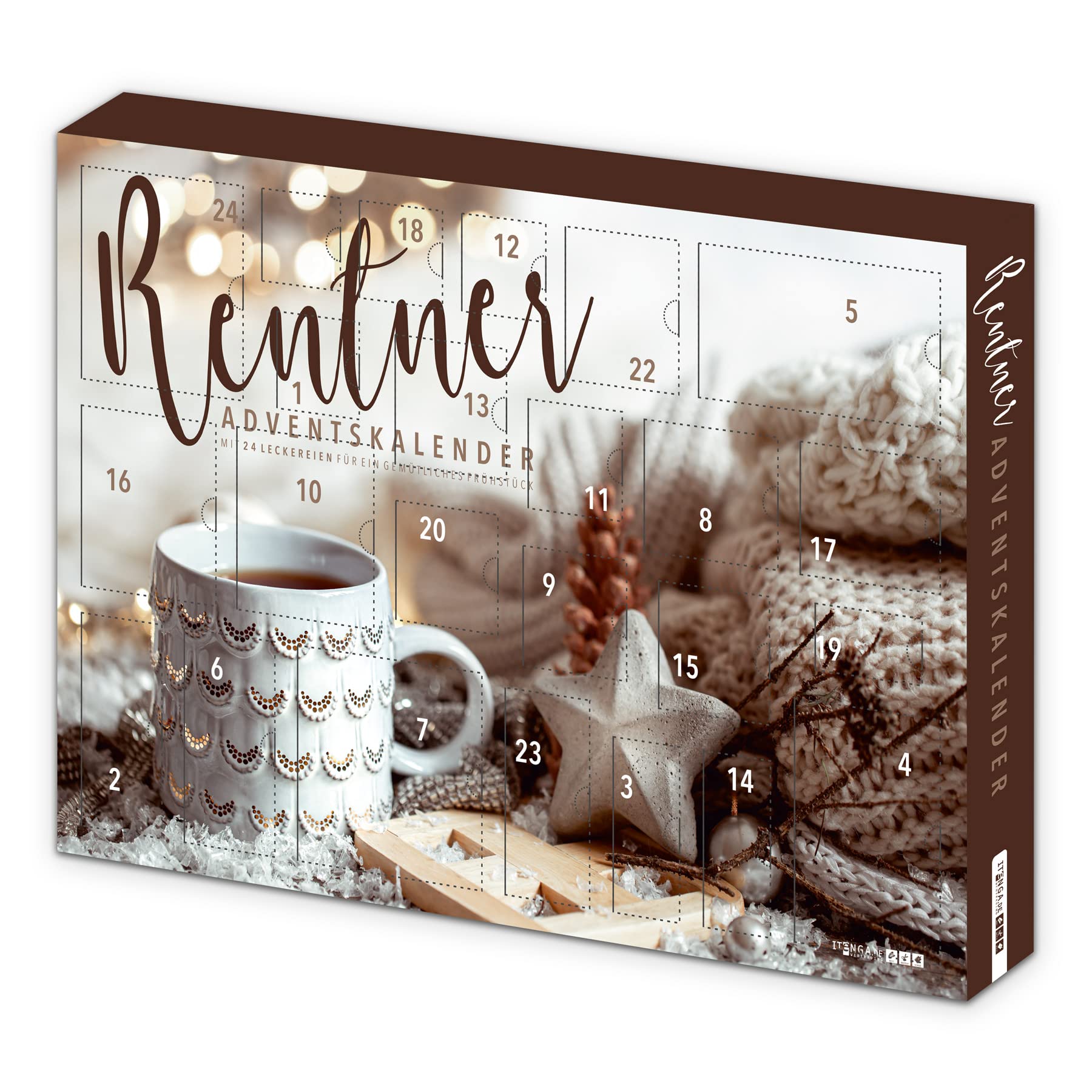 81F7COt7aML._SY1800_.jpg itenga Frühstücks-Adventskalender 2026 – 24 Premium Genussartikel für Rentner – Bild 1