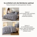 BEDSURE Winterdecke 220x240 cm mit 450 GSM – Wärmende Microfaser-Bettdecke – Bild 7