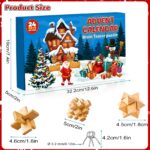 Adventskalender 2026 mit 24 Knobelspiele – Metall & Holzpuzzles für die ganze Familie – Bild 3