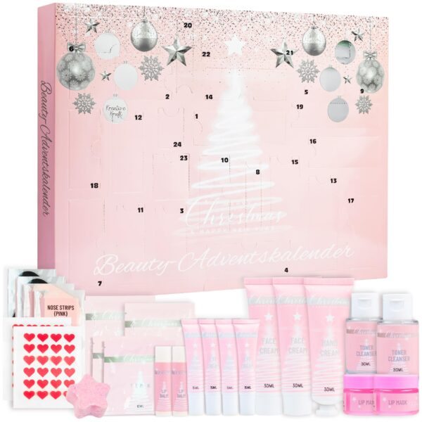 KreativeKraft Adventskalender 2026 – 24 Beauty & Pflege Produkte für Damen & Teenager