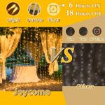 Joycome Lichtervorhang 6m x 3m mit 600 LED – Warmweiss Wasserdicht für Innen & Aussen – Bild 4
