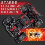 Carox 1:18 Ferngesteuertes RC Auto – 25 km/h Monstertruck mit LED für Kinder ab 6 Jahren – Bild 4