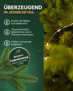 TreesHouse Weihnachtsbaum Nordmanntanne 180cm – Künstlicher Tannenbaum mit FSC-Holzständer – Bild 6