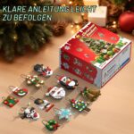 Conalaa Adventskalender 2026 – 12-teiliges Weihnachtsschmuck Bauset für Kinder ab 6 Jahren – Bild 5