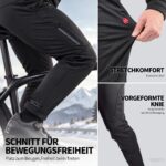 Souke Sports Herren Winter-Fahrradhose Lang mit Fleecefutter – Winddicht & Wasserdicht – Bild 6
