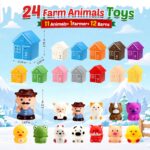 Bauernhof-Adventskalender für Kinder 1-3 Jahre – 24 Überraschungen & Montessori Lernspielzeug – Bild 5