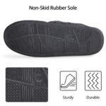 TIESTRA Herrenhausschuhe Winter mit Memory Foam & Lammfell – Warme Filzpantoffeln für breite Füsse – Bild 4